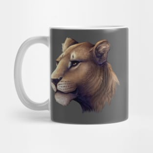 African Lioness at dawn Mug